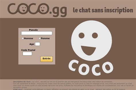 coco mg chat gratuit|Qu’est.